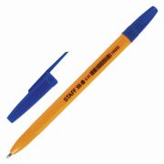 Ручка шариковая «STAFF» Orange С-51, корпус оранжевый, 1мм, синяя, арт.143332