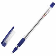 Ручка шариковая  масляная с грипом STAFF Basic OBP-11, СИНЯЯ, узел 1 мм, линия 0,5 мм, 143744
