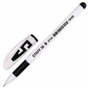 Ручка гелевая «STAFF» «Manager» GP-196, резиновый держатель, черная, арт. 142393