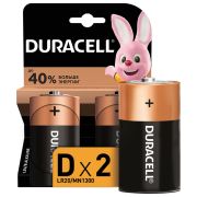 Батарейка Duracell Basic D (LR20) алкалиновая, 2BL
