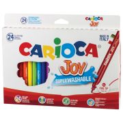 Фломастеры Carioca «Joy», 24цв., смываемые, картон, европодвес