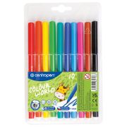Фломастеры Centropen «Colour World», 10цв., трехгранные, смываемые, блистер