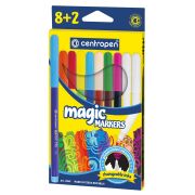 Фломастеры меняющие цвет Centropen «Magic», 08цв.+2, 10шт., картон, европодвес
