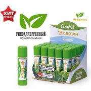 Клей-карандаш Crown «Expert», 22г, ПВП