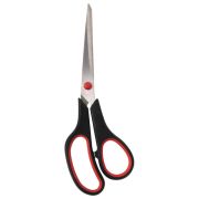 Ножницы 215 мм «STAFF» EVERYDAY, чёрно-красные, резиновые вставки, арт.237500