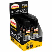 Клей Момент «Кристалл», прозрачный, 30мл, шоу-бокс