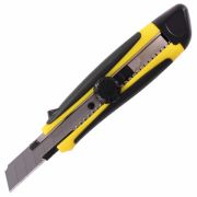Нож канцелярский 18 мм «Brauberg» Universal, роликовый фиксатор, резиновые вставки, блистер, 235402