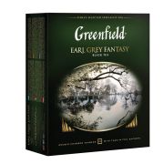 Чай Greenfield «Earl Grey», черный с бергамотом, 100 фольг. пакетиков по 2г