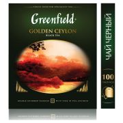 Чай Greenfield «Golden Ceylon», черный, 100 фольг. пакетиков по 2г
