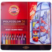 Карандаши цветные художественные Koh-I-Noor «Polycolor», 24цв., заточен., метал. пенал (ПОД ЗАКАЗ)