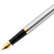 Ручка перьевая Waterman «Hemisphere Stainless Steel GT» синяя, 0,8мм, подарочная упаковка