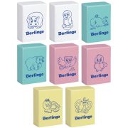 Ластик Berlingo «Animals», прямоугольный, термопластичная резина, 28*18*10мм
