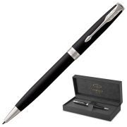 Ручка шариковая Parker «Sonnet Matte Black СT» черная, 1,0мм, поворот., подарочная упаковка