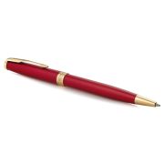 Ручка шариковая Parker «Sonnet Red GT» черная, 1,0мм, поворот., подарочная упаковка