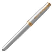 Ручка-роллер Parker «Sonnet Stainless Steel GT» черная, 0,8мм, подарочная упаковка