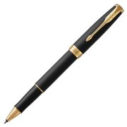 Ручка-роллер Parker «Sonnet Matte Black GT» черная, 0,8мм, подарочная упаковка