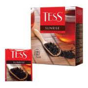 Чай Tess «Sunrise», черный, 100 фольг. пакетиков по 1,8г