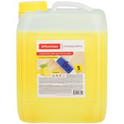Средство для мытья полов OfficeClean Профессиональное «Лимон», концентрат, канистра, 5л
