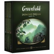 Чай Greenfield «Jasmine Dream», зеленый с жасмином, 100 фольг. пакетиков по 2г