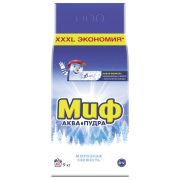 Порошок для машинной стирки Миф Аквапудра Морозная Свежесть, 9кг
