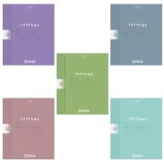 Тетрадь обложка пластик, 24 л., клетка, HATBER, Color Set (микс в спайке), 092030, 24Т5В1пл