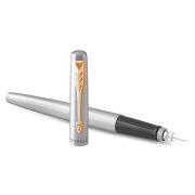 Ручка перьевая Parker «Jotter Stainless Steel GT» 1,0мм, подарочная упаковка
