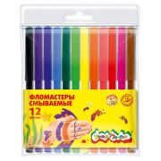 Фломастеры 12 цв, «Каляка-Маляка»