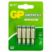 Батарейка GP Greencell AAA (R03) 24S солевая, BL4