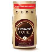 Кофе растворимый Nescafe «Gold», сублимированный, с молотым, тонкий помол, мягкая упаковка, 900г