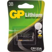 Батарейка GP CR123A (DL123A, CR17345) литиевая BL1