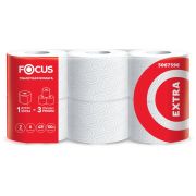 Бумага туалетная, спайка 6 шт., 2-слойная (6х48 м) FOCUS Extra, белая, 5067596