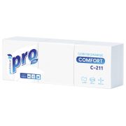 Салфетки бумажные 500 шт., 23х23 см, PROtissue COMFORT, «Big Pack», белые, КОМПЛЕКТ 10 пачек, С211