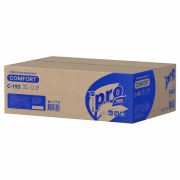 Полотенца бумажные 250 шт., PROtissue (H3) COMFORT, 1-слойные, белые, КОМПЛЕКТ 20 пачек, 22x21, V-сложение, C193, С193