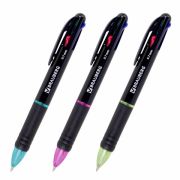Ручка многоцветная шариковая автоматическая «Brauberg», MULTICOLOR 4 ЦВЕТА,,143936