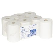 Полотенца бумажные рулонные KIMBERLY-CLARK Scott, КОМПЛЕКТ 6 шт., Slimroll, 190 м, белые, 6697