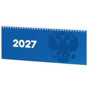 Планинг датированный 2027 285х112 мм, STAFF, гребень, картонная обложка, 64 листа, «Символика РФ», 117853