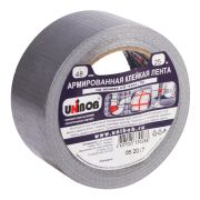 Клейкая лента армированная Unibob, 48мм*25м, серая, инд. упаковка
