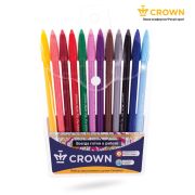 Набор капиллярных ручек Crown «MultiPla» 12цв., 0,3мм, европодвес