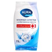 Салфетки влажные Aura «Family», 72шт., антибактериальные, для всей семьи