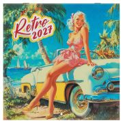 Календарь настенный перекидной 2027 г., BRAUBERG, 12 листов, 28,5х57 см, «Pin up», 118421