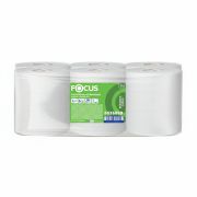 Полотенца бумажные с центральной вытяжкой 280 м, FOCUS (М2) Jumbo, 1-слойные, белые, КОМПЛЕКТ 6 рулонов, 5036889