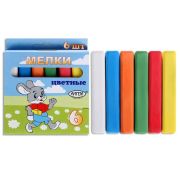 Мел цветной 6шт «Алгем» арт.НМЦ-6