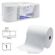 Полотенца бумажные рулонные KIMBERLY-CLARK Scott, КОМПЛЕКТ 6 шт., 304 м, белые, артикул 6667