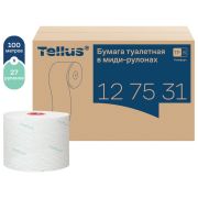 Бумага туалетная 100 м, Tellus/TORK (Система Т6) ADVANCED, КОМПЛЕКТ 27 рулонов, 2-слойная, белая, 127531, 127530/127531