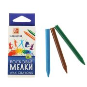 Мелки восковые 6 цв. «ЛУЧ» Классика