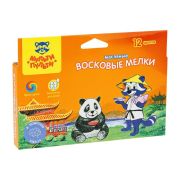 Мелки восковые масляные 12 цв. «Мульти Пульти» Енот в Китае, 10455