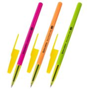 Ручка шариковая BRAUBERG «Color», СИНЯЯ, корпус ассорти, узел 1 мм, линия письма 0,5 мм, 141507