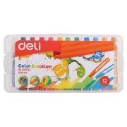 Пастель масляная 12 цв. «Deli» чемоданчик
