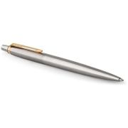 Ручка шариковая PARKER «Jotter Core Stainless Steel GT», корпус серебро, позолота, синяя, 1953182