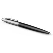 Ручка шариковая PARKER «Jotter Core Bond Street Black CT», корпус черный, детали хром, синяя, 1953184
